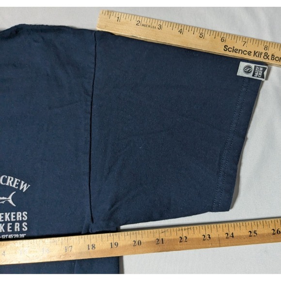 Salty Crew Thrill Seekers Risk Takers Blue Double-Sided T-Shirt - Men Medium - Picture 7 of 12